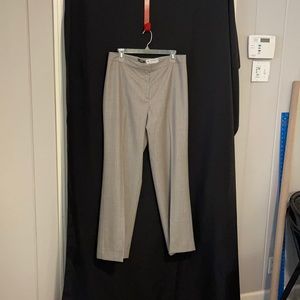 Zanella Gray with Pink Pinstripes size 12 Dress Pants - Made in Italy